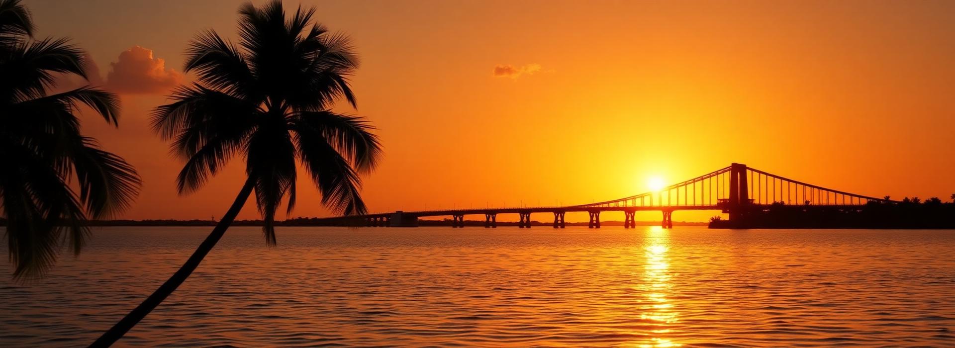 Sunset over Sarasota bay